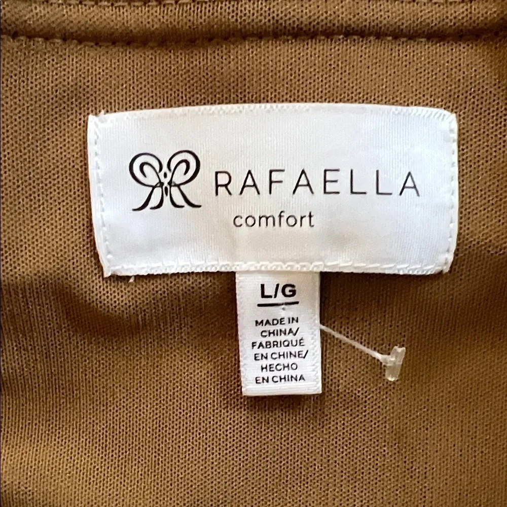 Rafaella Women's Tan Straight Leg Pants, NWT, L